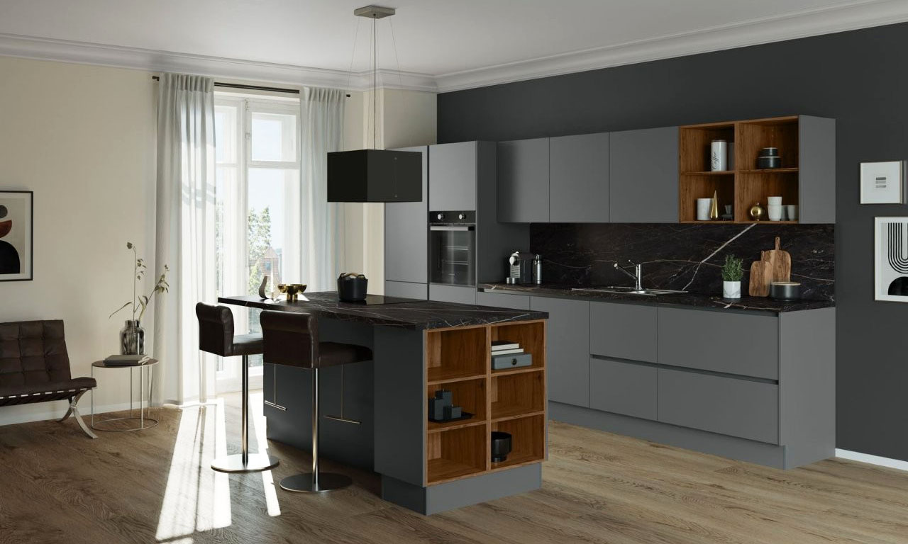 Häcker Küche Top perlgrau