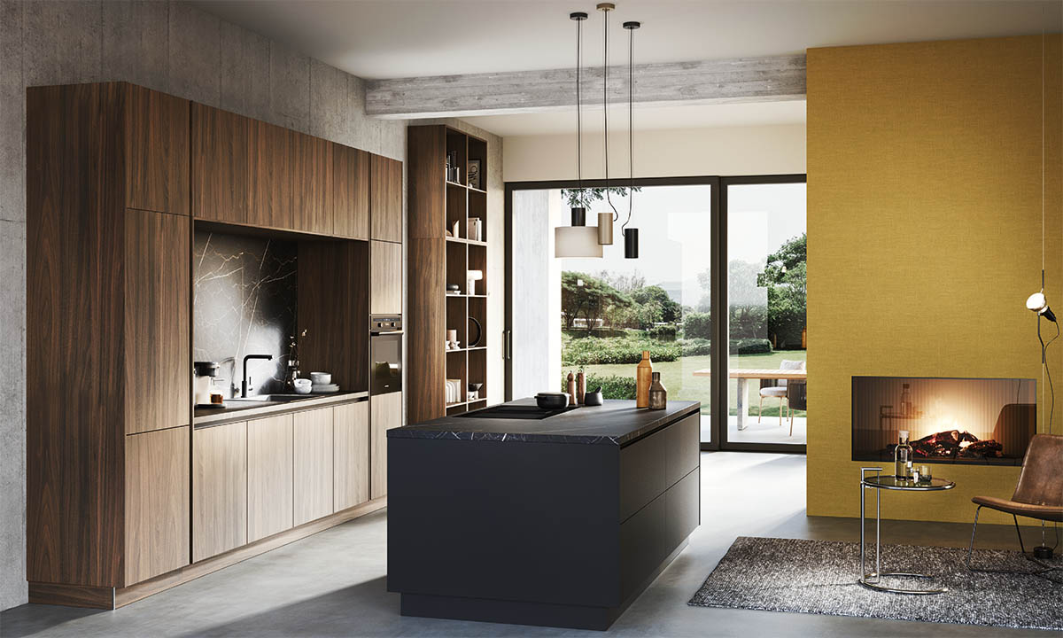 Häcker Küche und Wohnelemente Walnuss